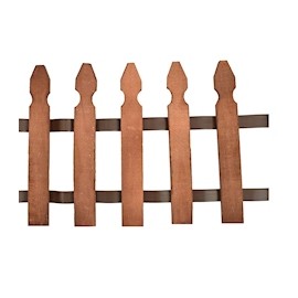 CERCA DE ESTACAS DE MADERA CHOCOLATE 29 X 180 CM