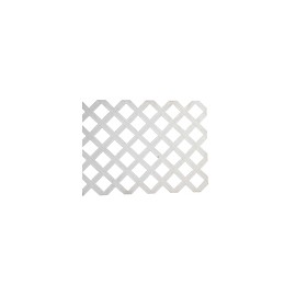 CERCA DIAMOND PLÁSTICO BLANCO 60 X 242 CM