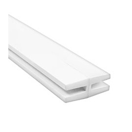 MOLDURA "H" DE PVC BLANCA 1.26 KG