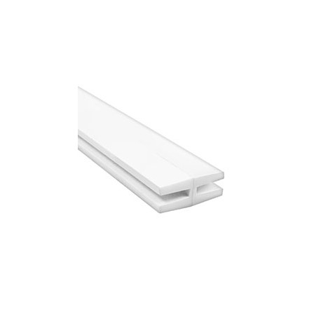 MOLDURA "H" DE PVC BLANCA 1.26 KG