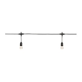 SERIE DE LUCES LED VINTAGE SEMI BRILLANTE 12 LUCES BLANCAS CÁLIDAS