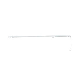 CORTINERO AJUSTABLE TRADICIONAL DE PARED EXTRA GRANDE 2.5 A 4.5 M BLANCO