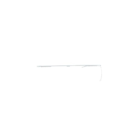 CORTINERO AJUSTABLE TRADICIONAL DE PARED EXTRA GRANDE 2.5 A 4.5 M BLANCO