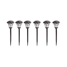 6 PACK ESTACA SOLAR NEGRA 8LM