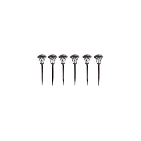 6 PACK ESTACA SOLAR NEGRA 8LM