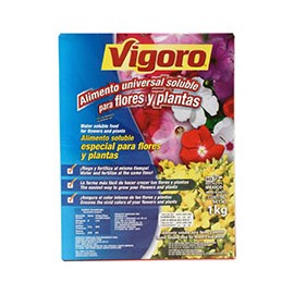 ALIMENTO UNIVERSAL SOLUBLE PARA FLORES Y PLANTAS DE 1 KG VERDE