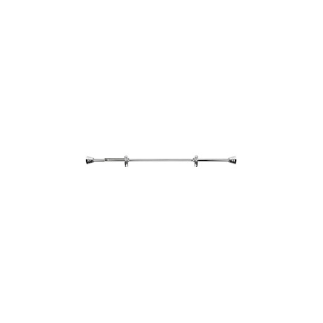 CORTINERO AJUSTABLE DECORATIVO DE 122 A 218 CM PLATA