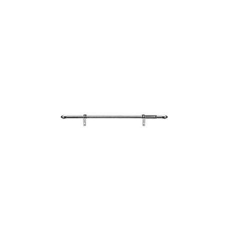CORTINERO AJUSTABLE DECORATIVO DE 122 A 218 CM PLATA