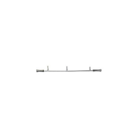 CORTINERO DECORATIVO AJUSTABLE MEDIANO DE 122 A 218 CM PLATA