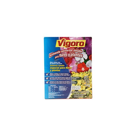 ALIMENTO UNIVERSAL SOLUBLE PARA FLORES Y PLANTAS DE 1 KG VERDE