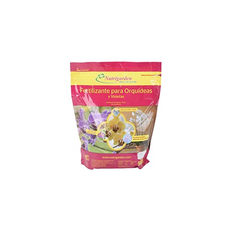 FERTILIZANTE PARA ORQUÍDEAS Y VIOLETAS 500 GR NUTRIGARDEN