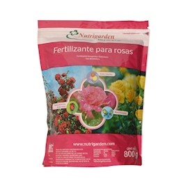 FERTILIZANTE PARA ROSAS 800 GR ROSA NUTRIGARDEN