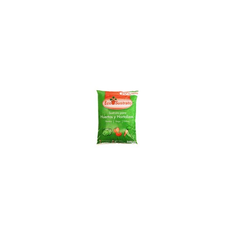 SUSTRATO PARA HUERTOS Y HORTALIZAS 30 L VERDE ECO SUSTRATO