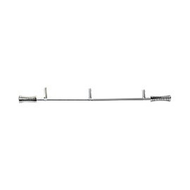 CORTINERO DECORATIVO AJUSTABLE MEDIANO DE 122 A 218 CM PLATA