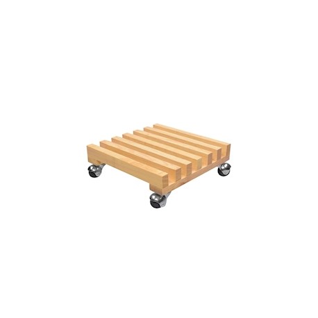 PORTAMACETA MADERA 30 X 30 X 11 CM BEIGE