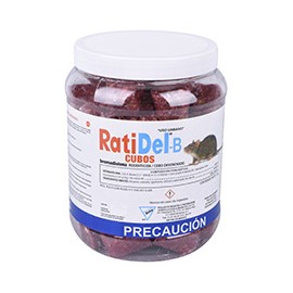 RODENTICIDA/CEBO ENVENENADO DE 1 KILOGRAMO ROJO RATIDEL-B