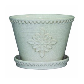 MACETA LORNA BLANCA 6"