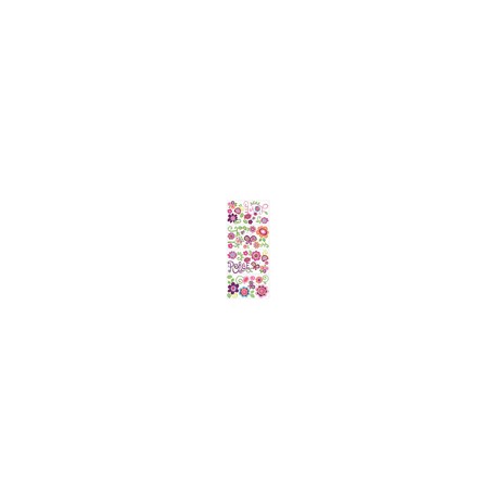 STICKER FLORES ROSAS 12CMX4.57M ROOM MATES