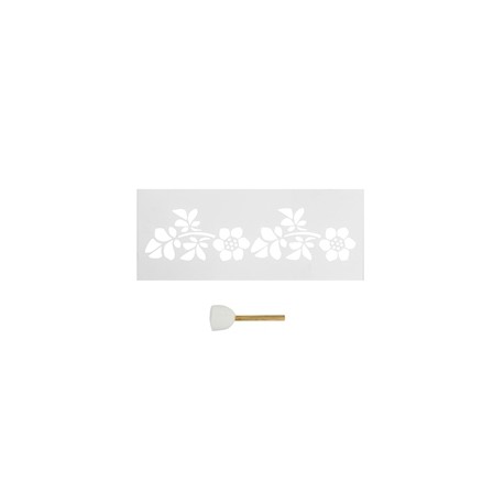 PLANTILLA DECORATIVA PARA PARED ESTRELLITA DE 29 X 12 CM