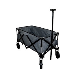 CARRITO PLEGABLE GRIS 44.95 X 30.98 X 80.01 CM POLIÉSTER