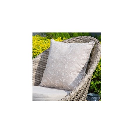 COJÍN DECORATIVO BEIGE 45.7 X 45.7 X 15.2 CM POLIÉSTER