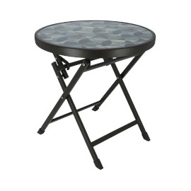 MESA DECORATIVA PLEGABLE VERDE Y AZUL