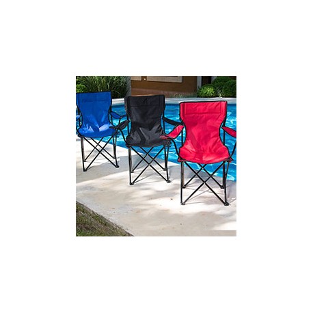 SILLA PLEGABLE BÁSICA MULTICOLOR DE POLIÉSTER ESTRUCTURA DE ACERO