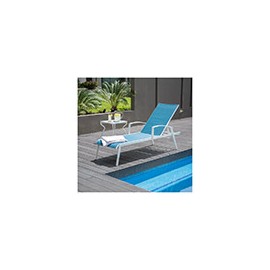 CAMASTRO ZOE AZUL RECLINABLE ESTRUCTURA DE ACERO Y CUBIERTA SLING