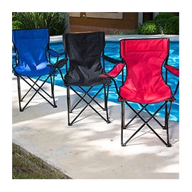 SILLA PLEGABLE BÁSICA MULTICOLOR DE POLIÉSTER ESTRUCTURA DE ACERO