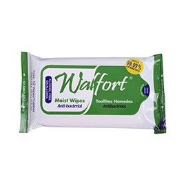 TOALLITAS HÚMEDAS ANTIBACTERIAL 12 PIEZAS