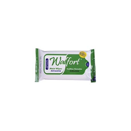 TOALLITAS HÚMEDAS ANTIBACTERIAL 12 PIEZAS