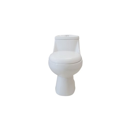 SANITARIO AMALFI 1 PIEZA ALARGADO 3.8 Y 4.8 L BLANCO ALTURA CONFORTABLE