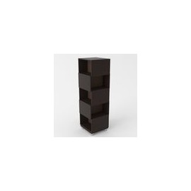 MUEBLE GIRATORIO 5 ESPACIOS MADERA 110.5 x 33.9 x 33.9 CM CHOCOLATE