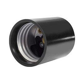 PORTALÁMPARA TIPO L NEGRO LEVITON