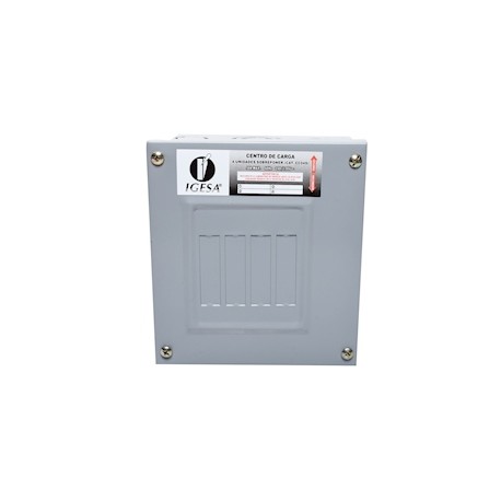 CENTRO DE CARGA DE 4 ESPACIOS SOBREPONER 70 AMPERES IGESA