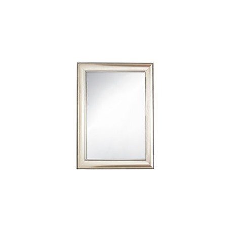 ESPEJO DECORATIVO RECTANGULAR CON MARCO PLATEADO 73 X 58 CM