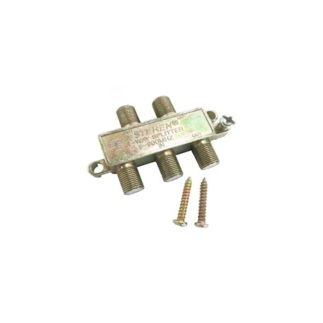 DIVISOR DE 4 SALIDAS PLATA