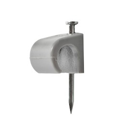 GRAPA PARA CABLE REDONDO 1.4 X 3 CM GRIS THORSMAN