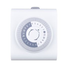 TEMPORIZADOR MECÁNICO 2 SERVICIOS 24 HORAS BLANCO