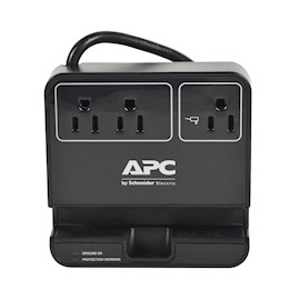 Supresor de Picos 3 tomas de corriente y 3 puertos