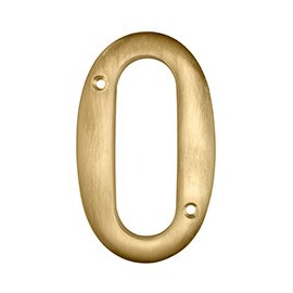 NÚMERO "0" DORADO DE 10.16 CM