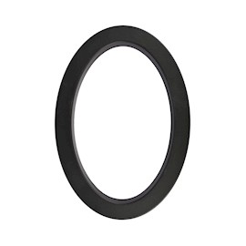 NÚMERO 0 NEGRO EN METAL 15.2 CM