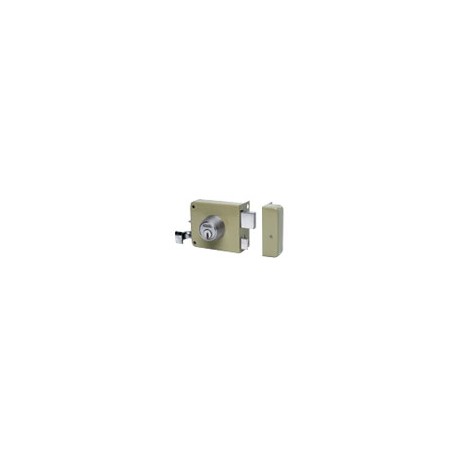 CERRADURA SOBREPONER DERECHA GRIS
