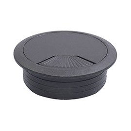 PASACABLES DE PLÁSTICO NEGRO