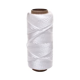 PIOLA BLANCA TORCIDA DE NAILON ROLLO DE 6,850 CM