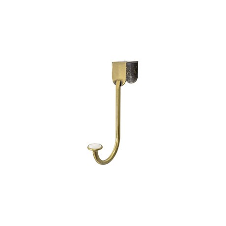 PERCHERO DE SOBREPUERTA 15 X 2.5 X 11 CM DORADO