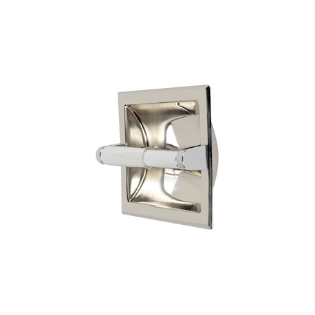 PORTARROLLO DE PAPEL METAL PLATA
