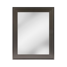 ESPEJO DECORATIVO RECTANGULAR CON MARCO PLATA 58 X 73 CM