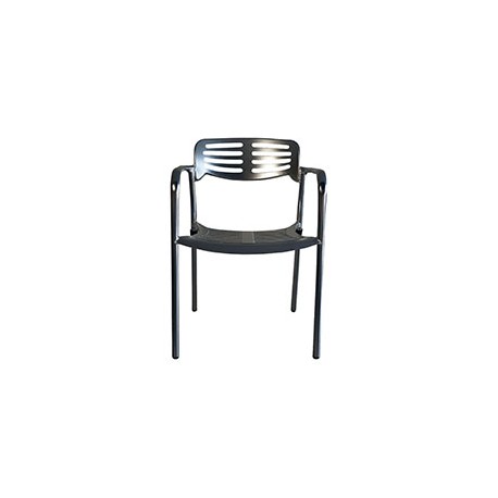 SILLA TEO DE ALUMINIO COLOR PLATA