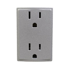 TOMA DUPLEX 2 PUERTOS+T 127 VCA 15A PLATA SCHNEIDER ELECTRIC